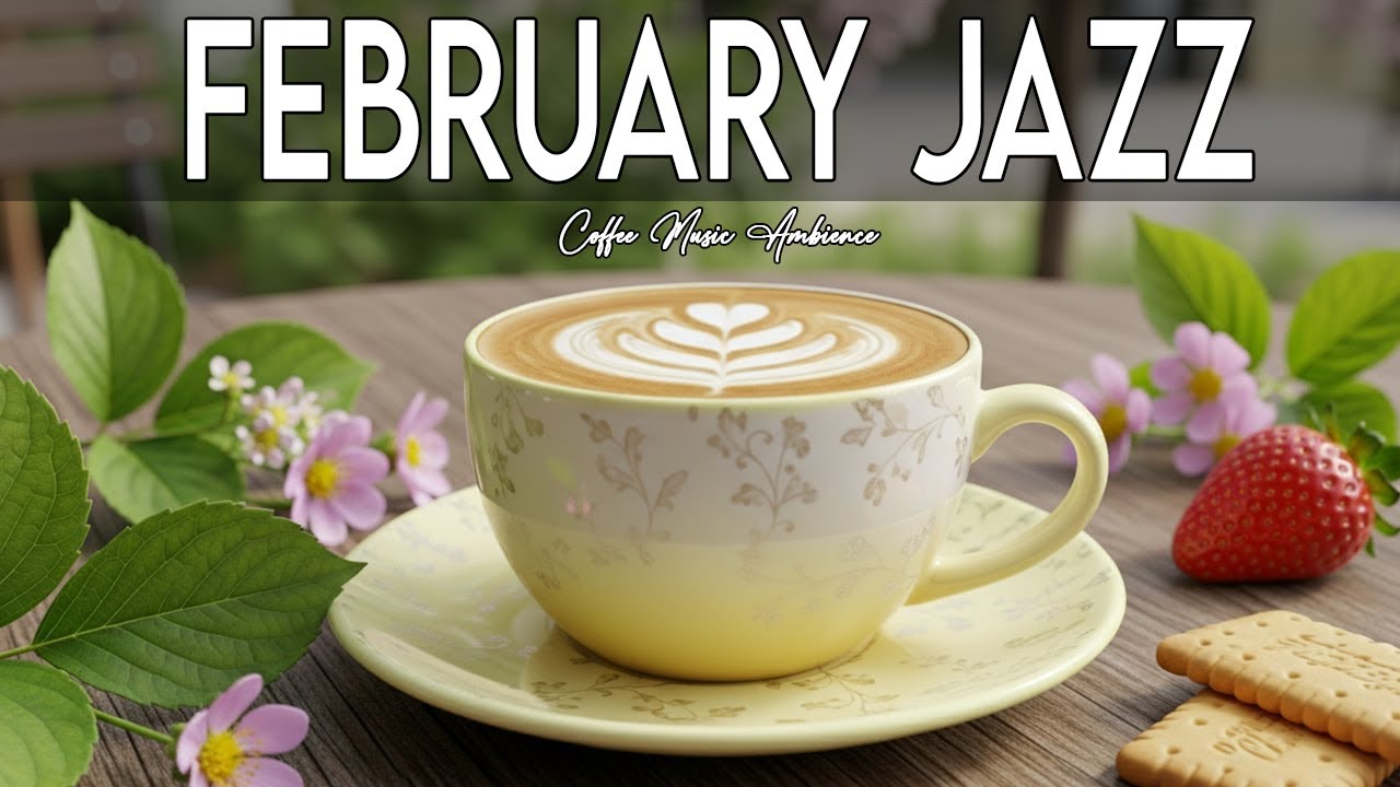 Happy Morning Jazz 🎶 February Bossa Nova Instrumental and Relaxing Jazz Cafe Music for Studying.