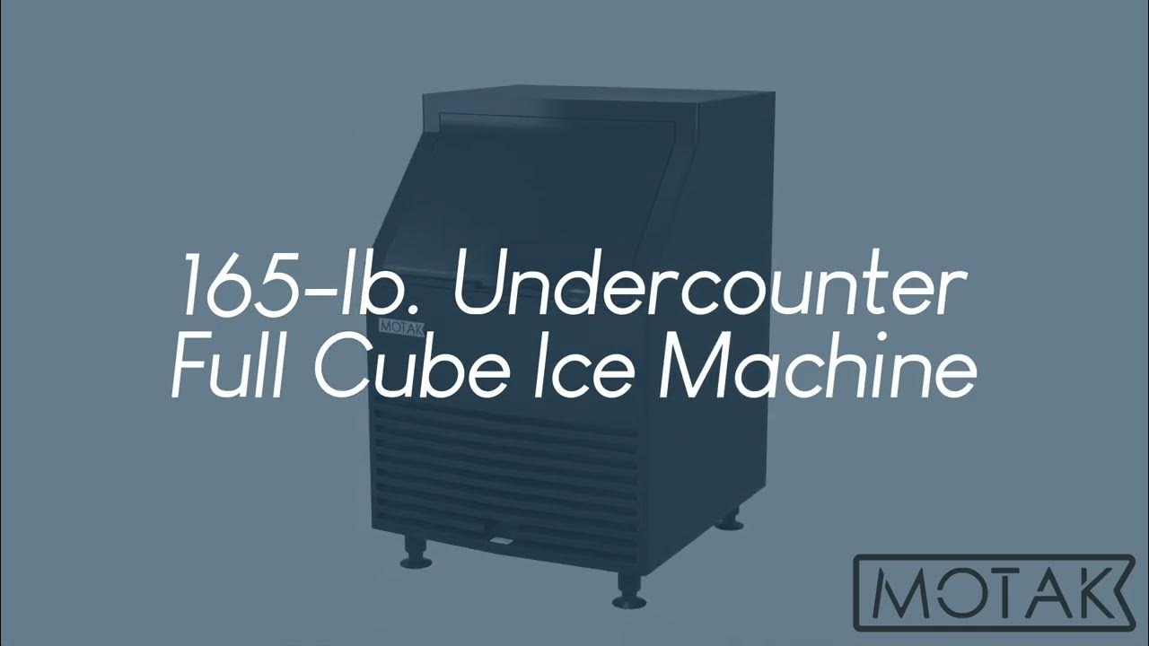 MoTak 165lb. Undercounter FullCube Ice Machine (999PKU0155FA) YouTube