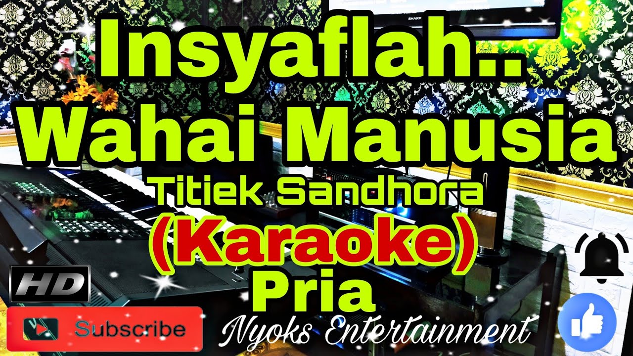 KEAGUNGAN TUHAN (Karaoke) Religi || Nada Pria || DIS=DO