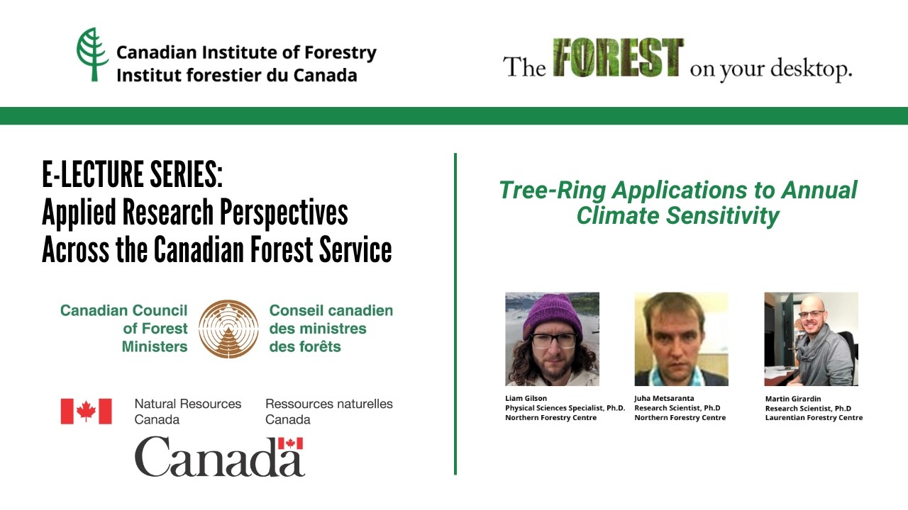 E LECTURE: Tree-ring Applications to Annual Climate Sensitivity