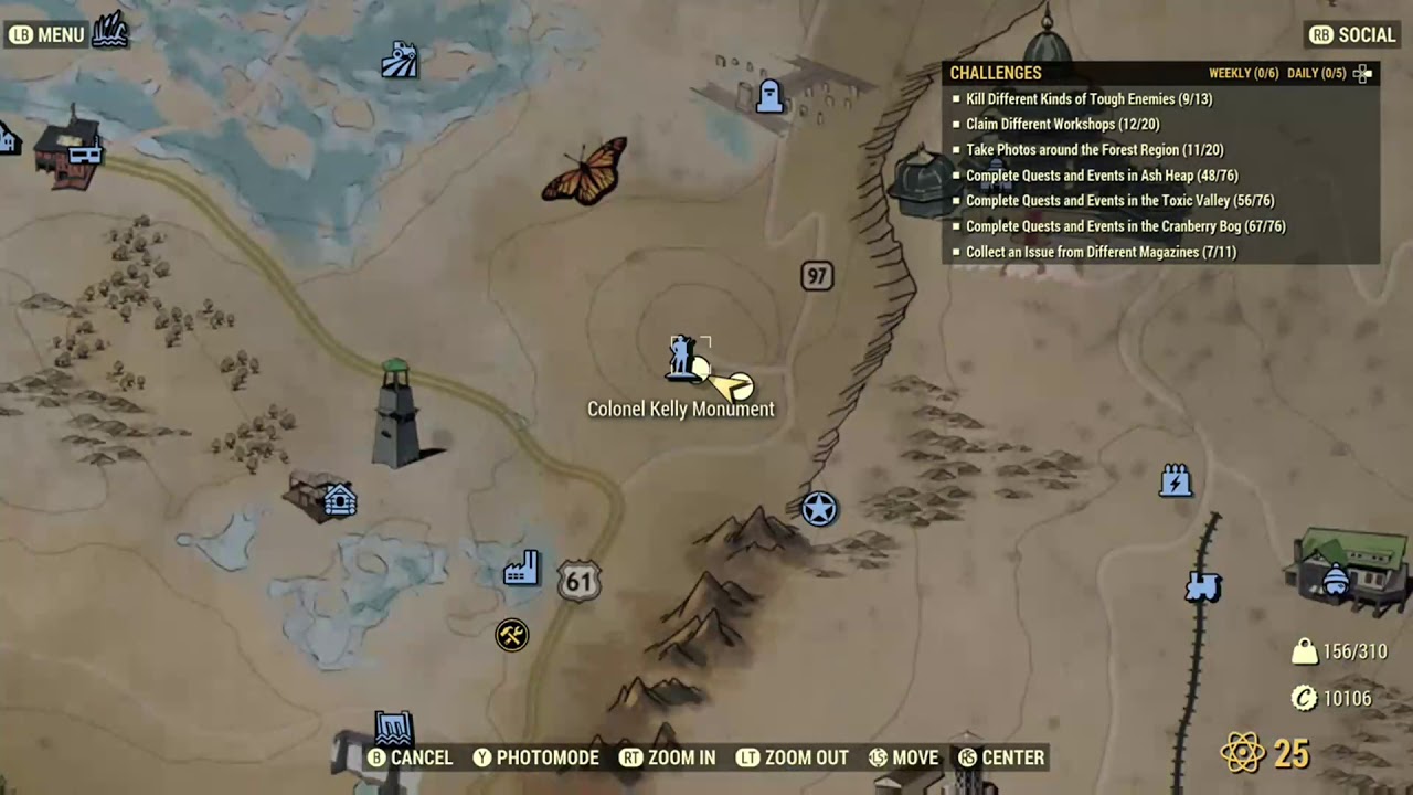Fallout 76 Camera And Bucket List Quest Location Youtube