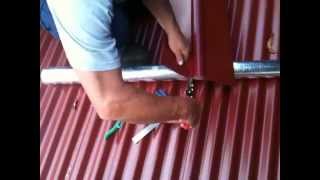 How To Finish Ends On Tin Roof - Ridge Capping.