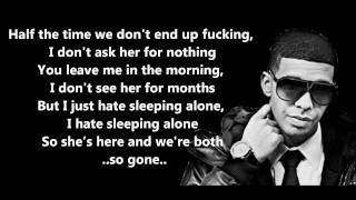 Hate Sleeping Alone - Drake // Lyrics On Screen [HD] chords