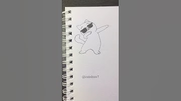 Cute things to draw when bored day17#easy #cute #sketch #art #drawing #tutorial #cutethings #cat