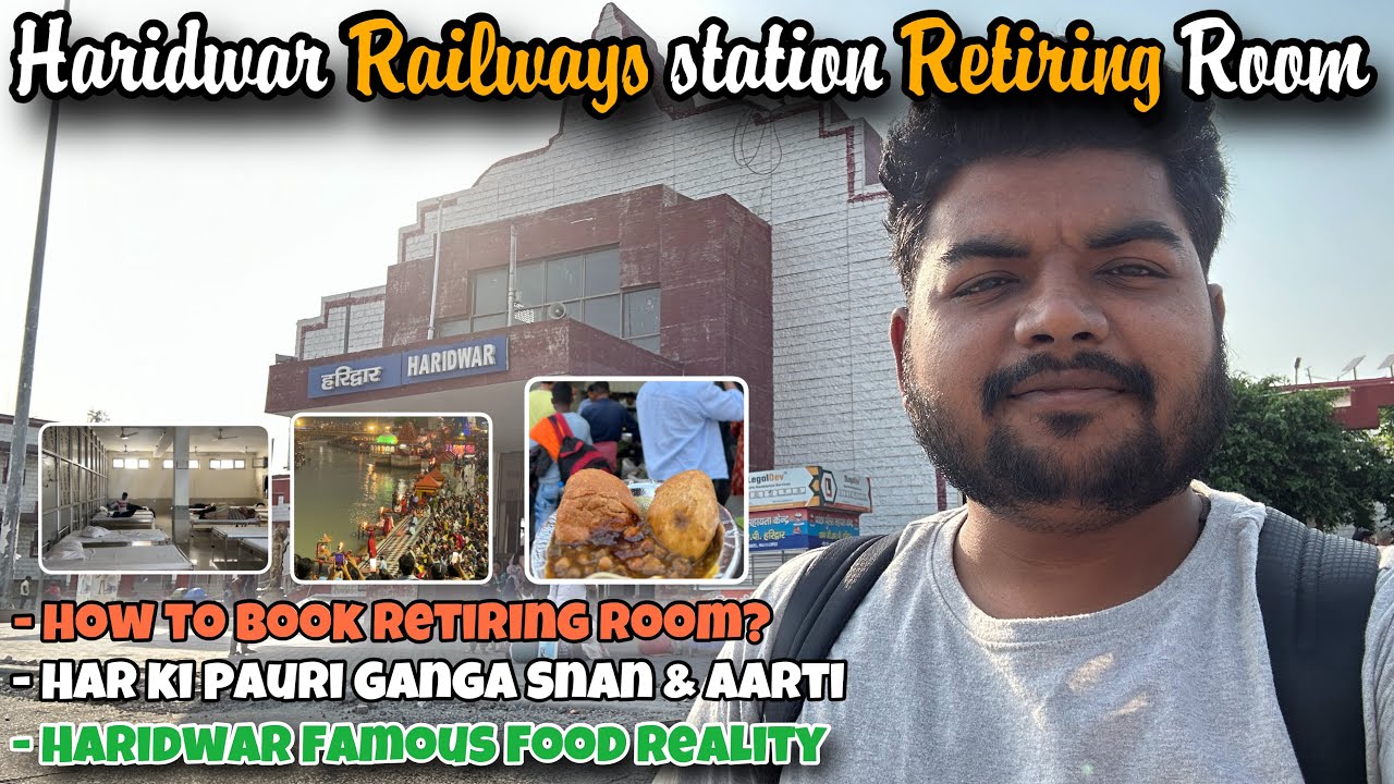 Haridwar Station Retiring room Tour | Ganga Snan and Har ki pauri Aarti 2025 🙏🏻
