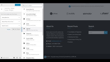 How To Configure footer widget Section - Aneeq Premium WordPress Theme