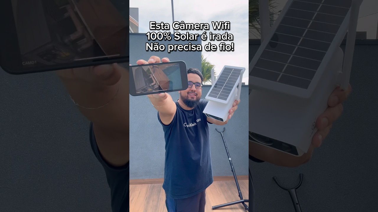 Câmera solar de vigilância Wifi