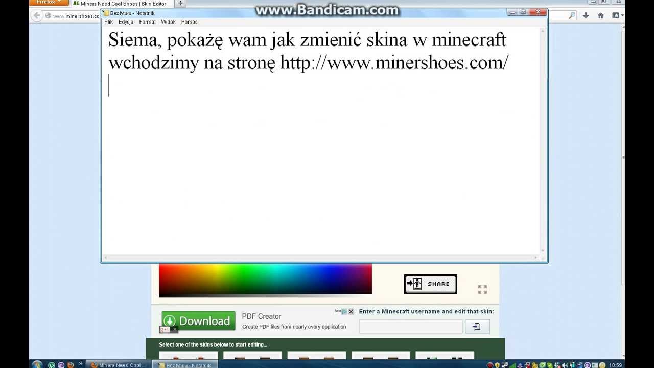 (PORADNIK) Jak zmienić skina w Minecraft ? - YouTube
