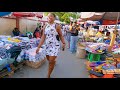 4k big african open street market makola ghana accra