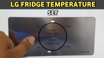 Lg double door fridge temperature setting