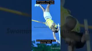 Junior men pole vault final at  21st National fed. Cup Jr. athletics championships 2023#shorts