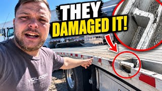 The Receiver DESTROYED My Stepdeck Trailer… Now I Have to Fix It! Stepdeck Vlog #60