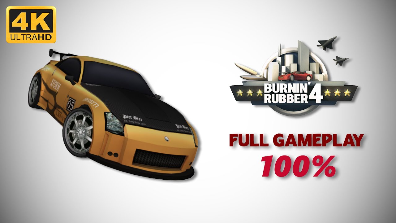 Burnin' Rubber 4 - Full Gameplay 100% (4K 60 FPS)