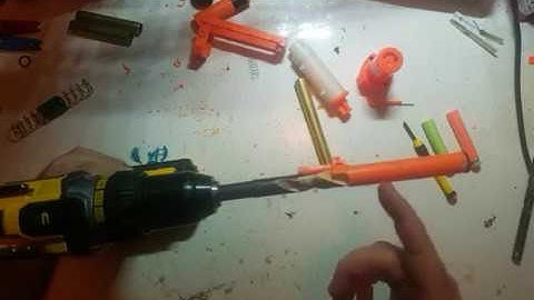 Simple Nerf retaliator brass breech