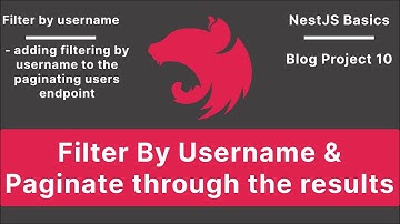NestJS: Real Time Search - Filter By username and Paginate results | Bog Project V-10