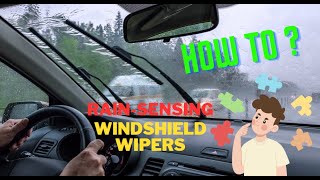 How to set RainSensing Windshield Wipers  Honda CRV Hybrid Sport Touring