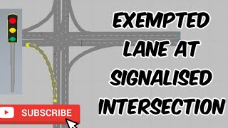 VISSIM Tutorial- 6 Exempted Lane for Signalised Intersection | How to change driving rules