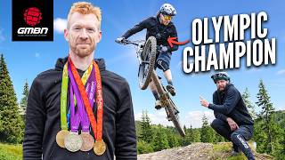 Olympic Track Cyclist Takes On EXTREME Mountain Biking!