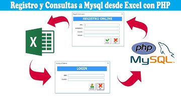 Registro y Consultas a Mysql desde Excel con PHP