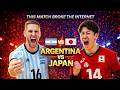 THIS MATCH BROKE THE INTERNET Japan Vs Argentina Volleyball Battle THIS MATCH BROKE THE INTERNET Japan Vs Argentina Volleyball Battle