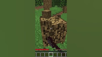 I Made Wood Affected by Gravity in Minecraft #shorts