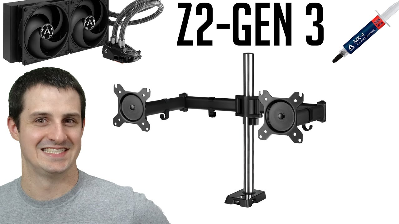 Z2 Pro (Gen 3), Dual Monitor Arm with SuperSpeed USB Hub