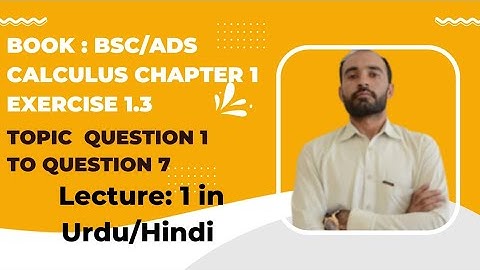 Bsc Calculus Chapter 1 Exercise 1.3 | Continiuty of the Function | Calculus help | mathematics lect1