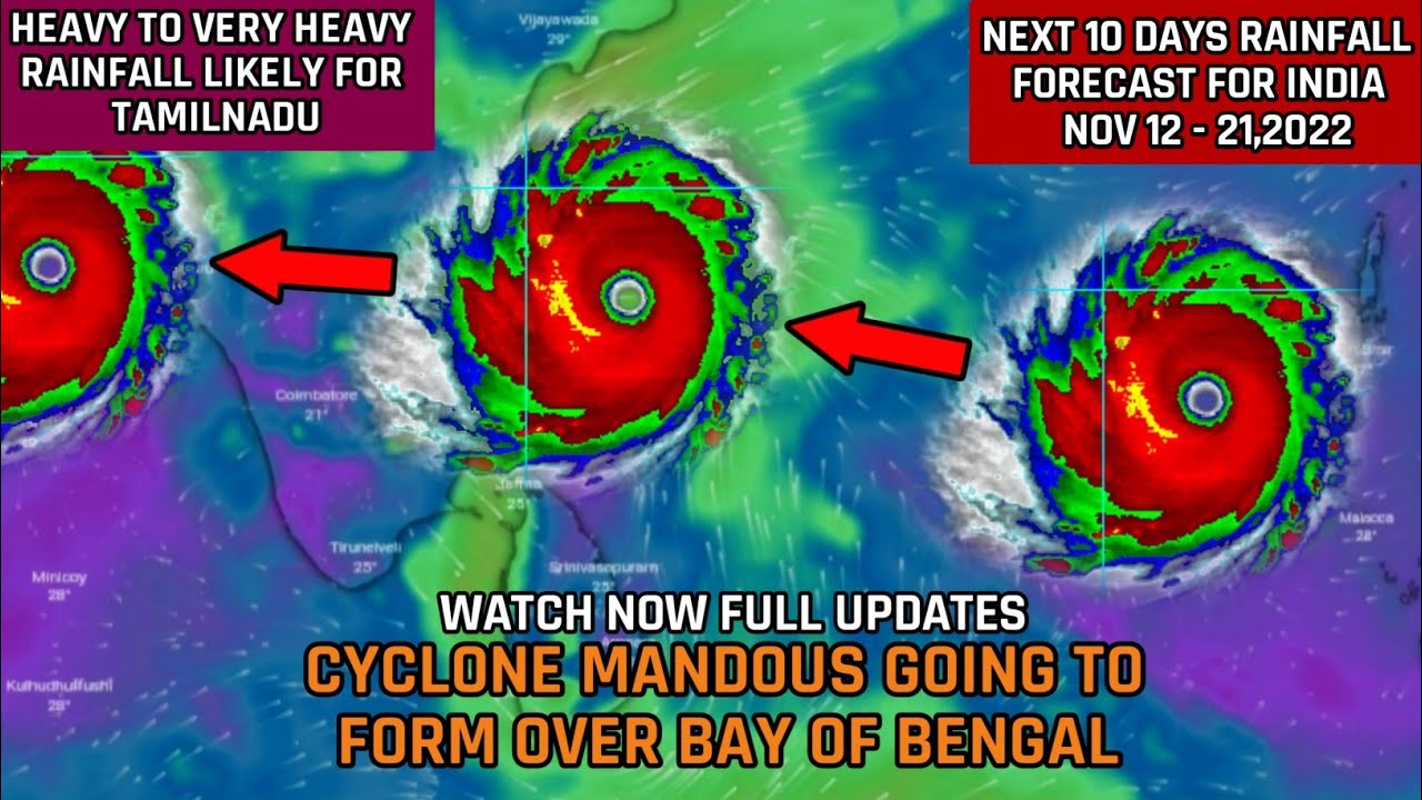 Cyclone Mandous Going To Form Over Bay Of Bengal! | Cyclone Mandous Updates
