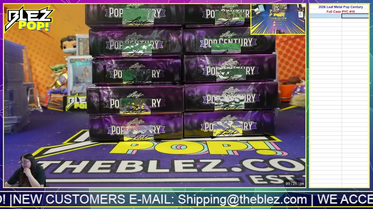 2026 Leaf Metal Pop Century 10 Box Full Case Break Pick Your
