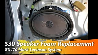 Lexus GX470 Mark Levinson Speaker Repair Foam Replacement