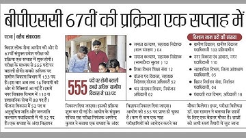 67th BPSC Notification Update | Total Vacancy 555 + | 88 SDM Post | MPN Academy Current Affairs |