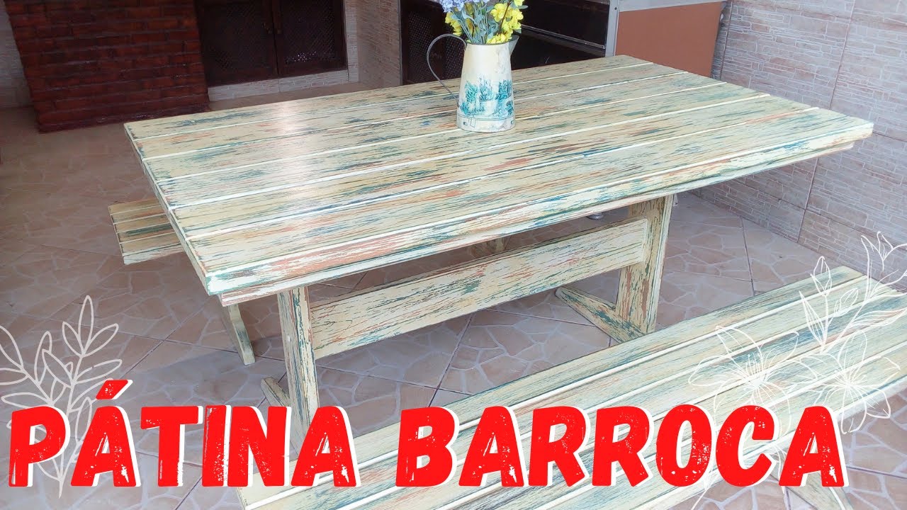 PÁTINA BARROCA EM MESA EXTERNA