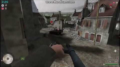 Call of Duty 2 Multiplayer (PC) | CoD2 TFC Clan | Villers-Bocage, France Map | OVERTIME FLAMETHROWER