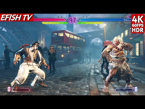 Rashid vs Masked Akuma (Hardest AI) - Street Fighter 6