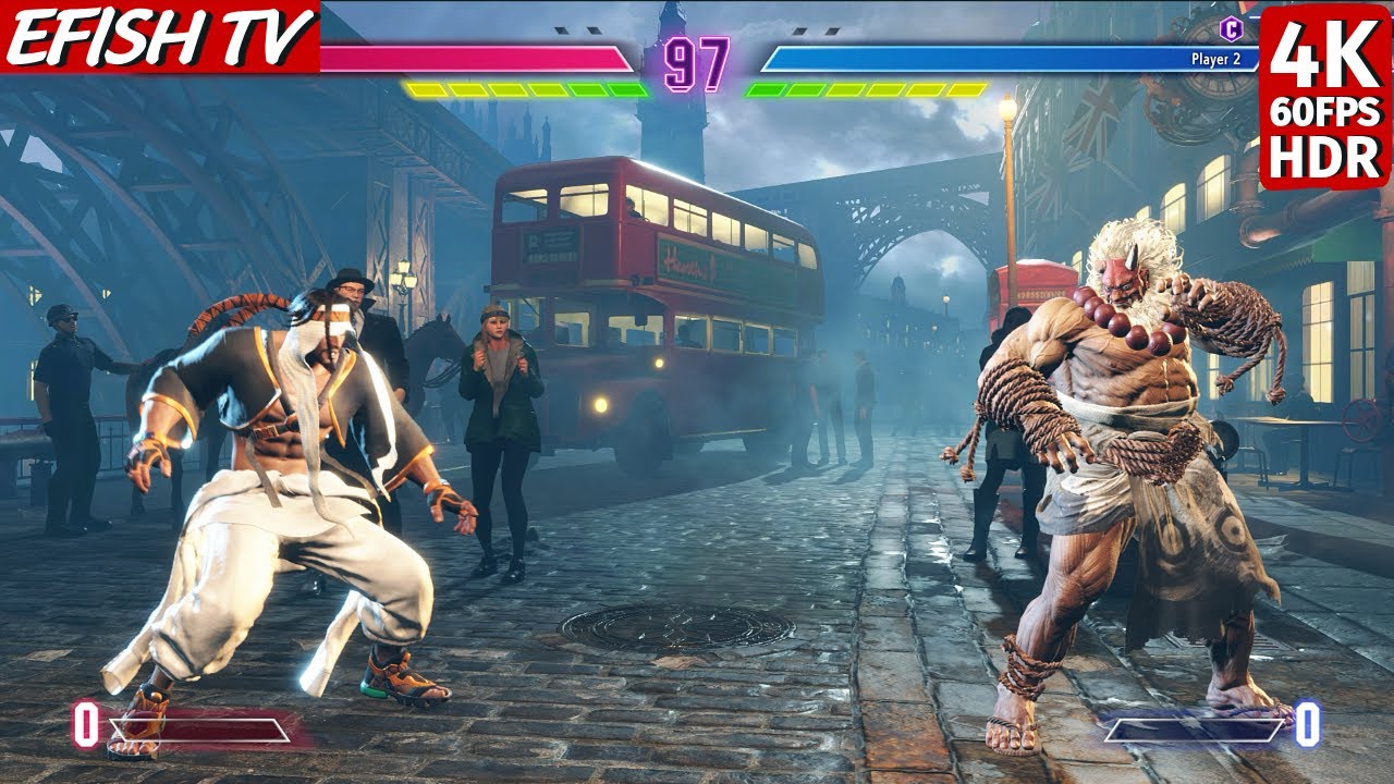 Rashid vs Masked Akuma (Hardest AI) - Street Fighter 6