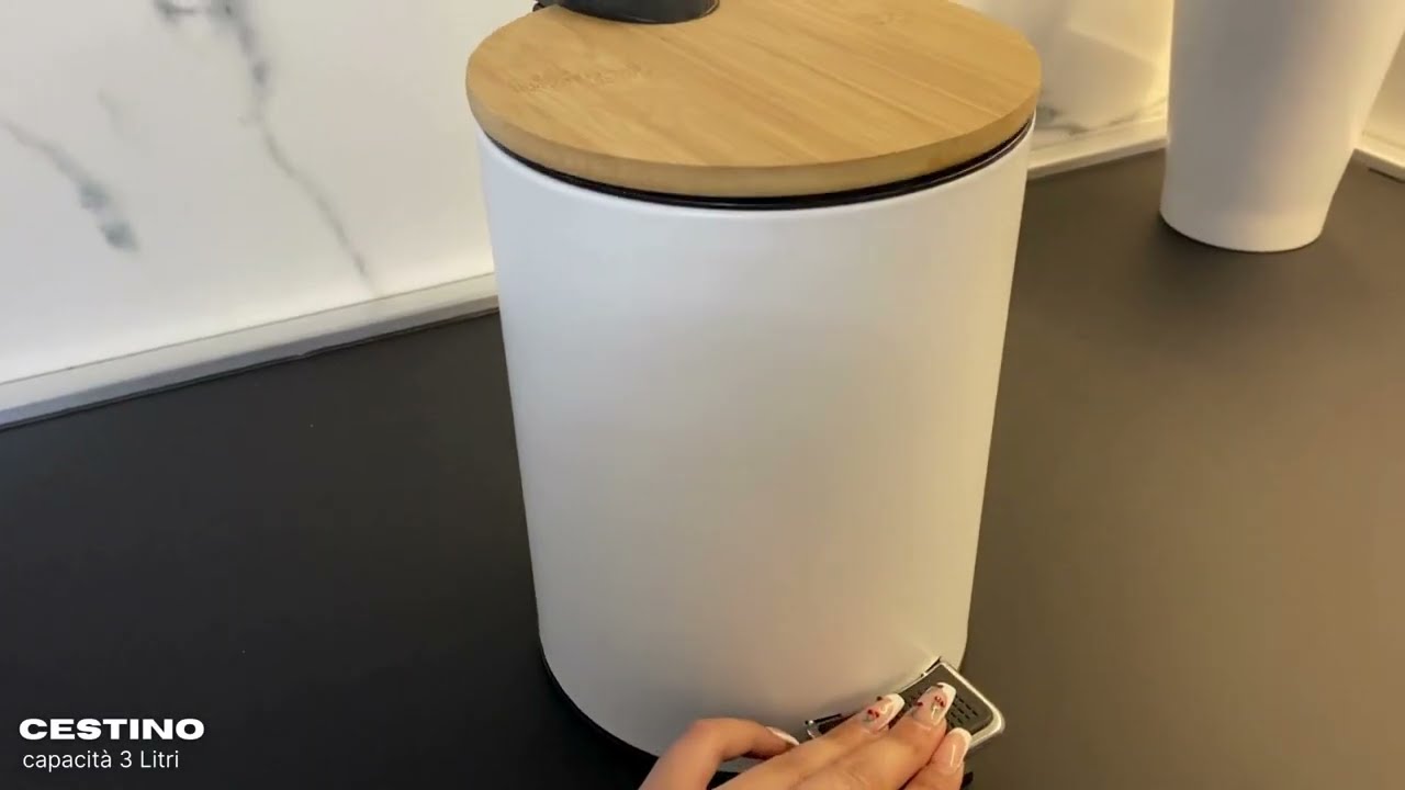 mDesign Cestino carta e secchio spazzatura - Cestino ufficio, bagno