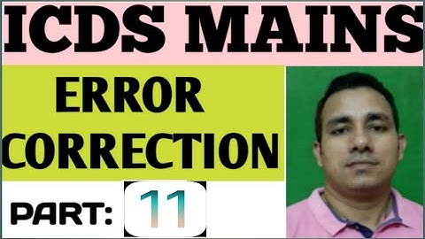Error correction for icds
