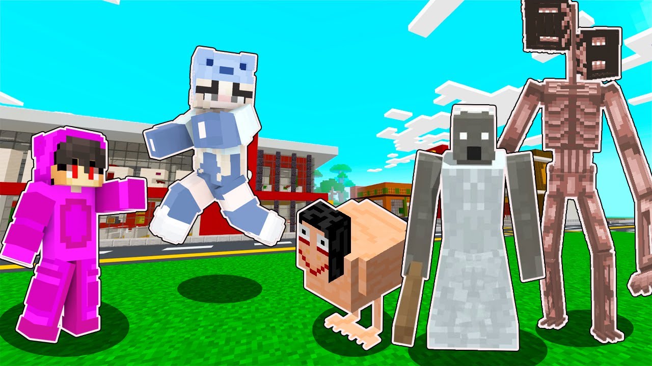 ❤️Best of Escape or Get Eaten from GRANNY, MOMO, SIREN HEAD in Minecraft!!