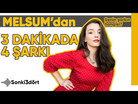 Melsum - 3 dakikada 4 şarkı / Senin şarkın hangisi ?? (Tenime yazılmışsın - Paramparça - Yol)