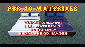 Create a PBR AO Material from 2D Images, then use it to texture using 2D images