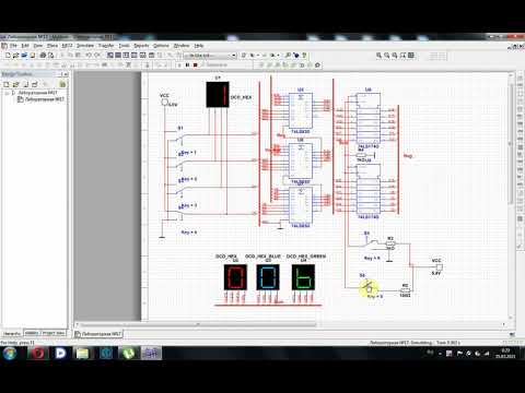 Накапливающий сумматор на Multisim 14.1