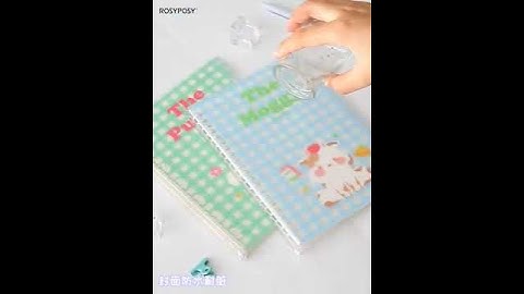 40 Sheets A5 Cream Color Cute Cartoon Animal Lined Paper Loose-leaf Notebooks for Student