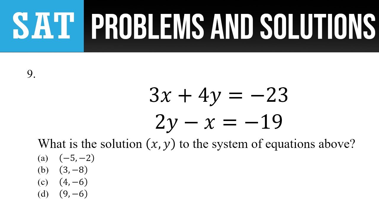 9-3x-4y-23-2y-x-19-what-is-the-solution-x-y-to-the-system-of