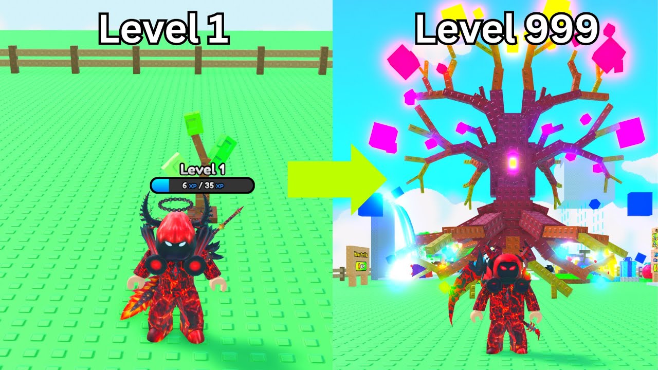 Rob Boss Tree Went From Noob To PRO In Chop Your Tree Roblox! Becoming The Strongest ...