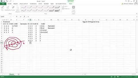 How to Create Robust Parameter Taguchi Design of Expriment in MS Excel