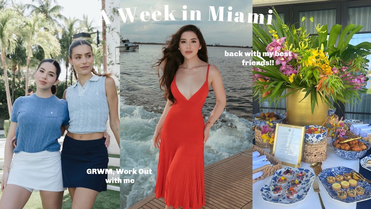 MIAMI VLOG ♡ GRWM, Work Out with Me + more!