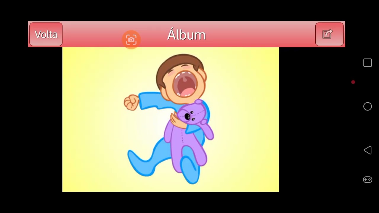 Mostrando os aplicativos dos clipes da Galinha Pintadinha