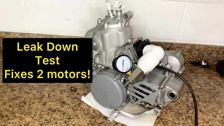 Leak down test on Honda cr250 motor for all 2 strokes fixed in minutes!