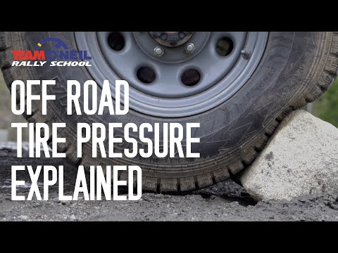 Off Road Tyre Pressure Chart