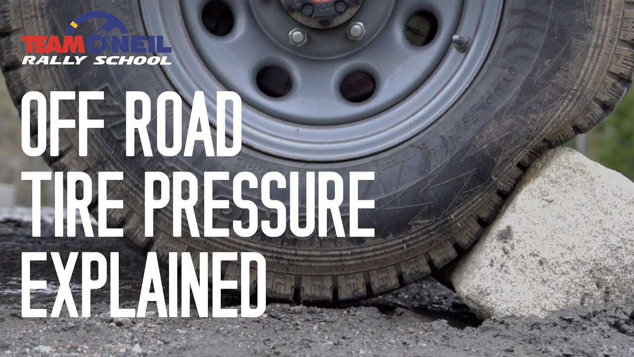 Off Road Tyre Pressure Chart
